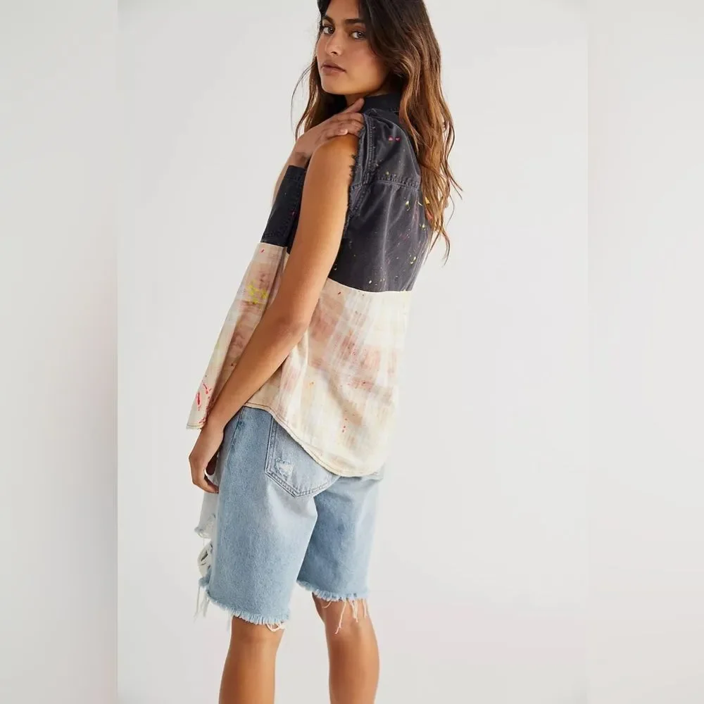 New Free People x Tricia Fix Muscle Shirt Size Medium